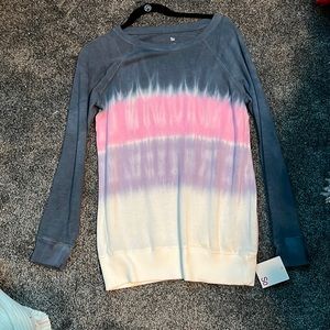 t-shirt/sweatshirt, brand -So- kohl’s size XL navy dye